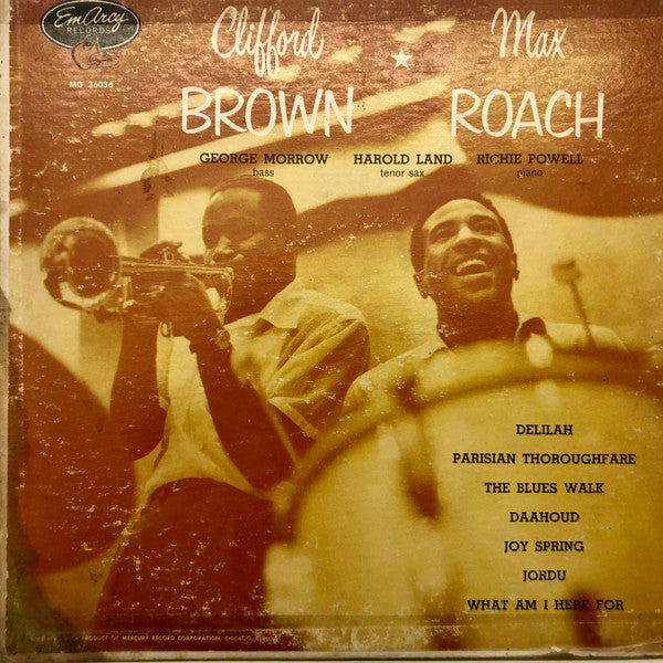 Sälja vinylskivor med Clifford Brown, Max Roach, George Morrow, Harold Land, Richie Powell